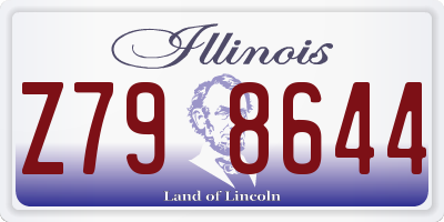 IL license plate Z798644