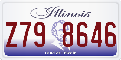 IL license plate Z798646