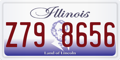 IL license plate Z798656