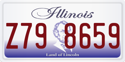 IL license plate Z798659