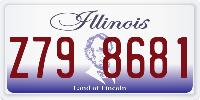 IL license plate Z798681