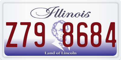 IL license plate Z798684
