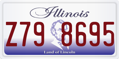 IL license plate Z798695
