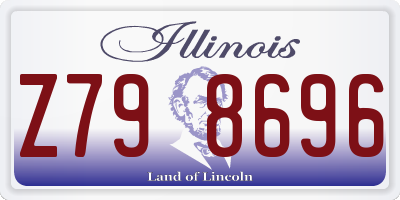 IL license plate Z798696