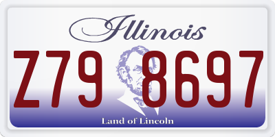 IL license plate Z798697