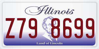 IL license plate Z798699