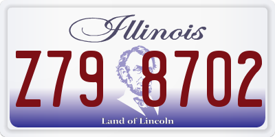 IL license plate Z798702