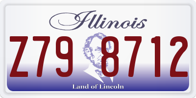 IL license plate Z798712