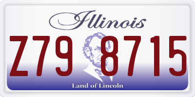 IL license plate Z798715