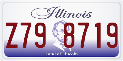 IL license plate Z798719