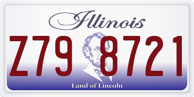 IL license plate Z798721