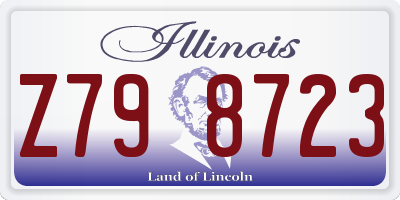 IL license plate Z798723