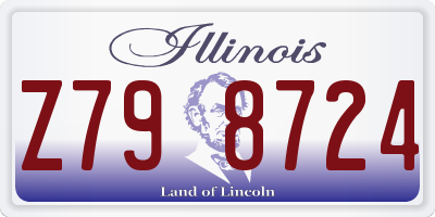 IL license plate Z798724