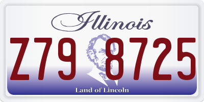 IL license plate Z798725