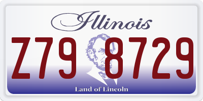 IL license plate Z798729