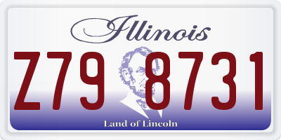 IL license plate Z798731