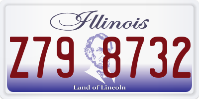 IL license plate Z798732