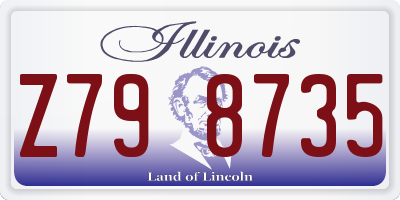 IL license plate Z798735