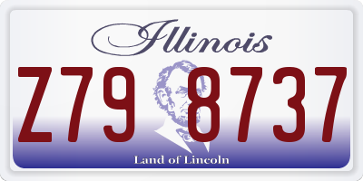 IL license plate Z798737