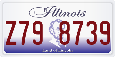 IL license plate Z798739