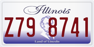 IL license plate Z798741