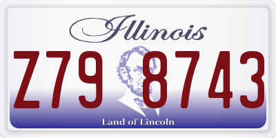 IL license plate Z798743