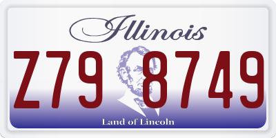 IL license plate Z798749