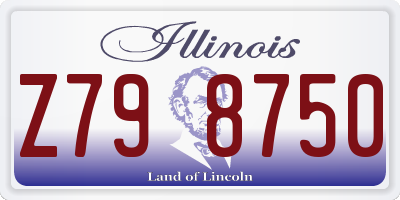 IL license plate Z798750