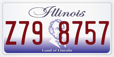 IL license plate Z798757