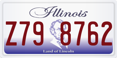 IL license plate Z798762