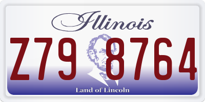 IL license plate Z798764