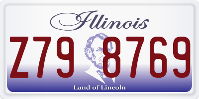 IL license plate Z798769