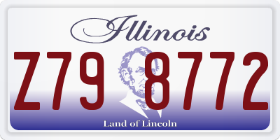 IL license plate Z798772