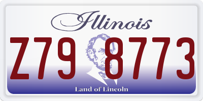 IL license plate Z798773