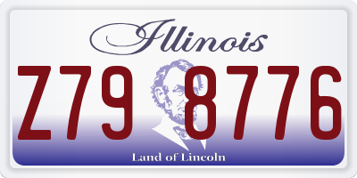 IL license plate Z798776