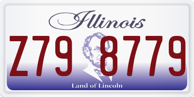 IL license plate Z798779