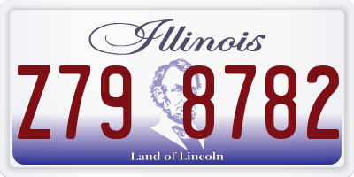 IL license plate Z798782