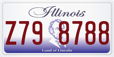 IL license plate Z798788