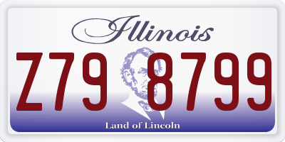 IL license plate Z798799