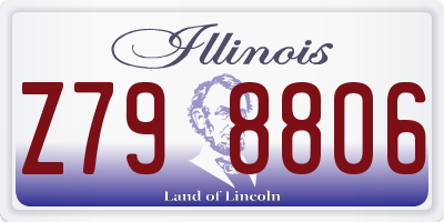 IL license plate Z798806