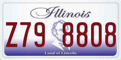 IL license plate Z798808