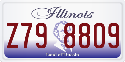 IL license plate Z798809