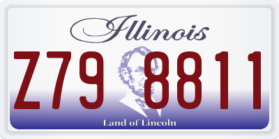 IL license plate Z798811