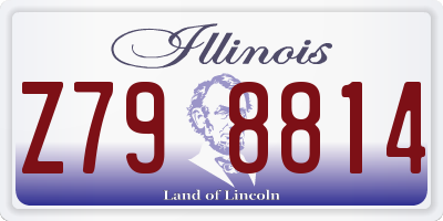 IL license plate Z798814