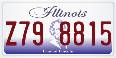 IL license plate Z798815
