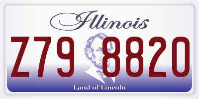 IL license plate Z798820