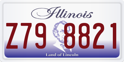 IL license plate Z798821
