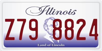 IL license plate Z798824