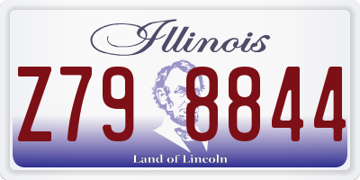 IL license plate Z798844