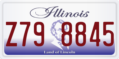 IL license plate Z798845